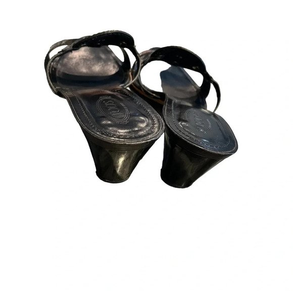 Tod’s Black Patent Leather Slide Sandals 9 - Picture 5 of 8
